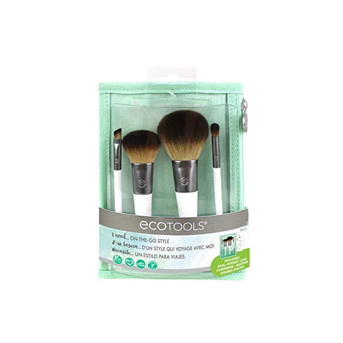 Beauty Ecotools On-the-go style kit - set de 4 brochas