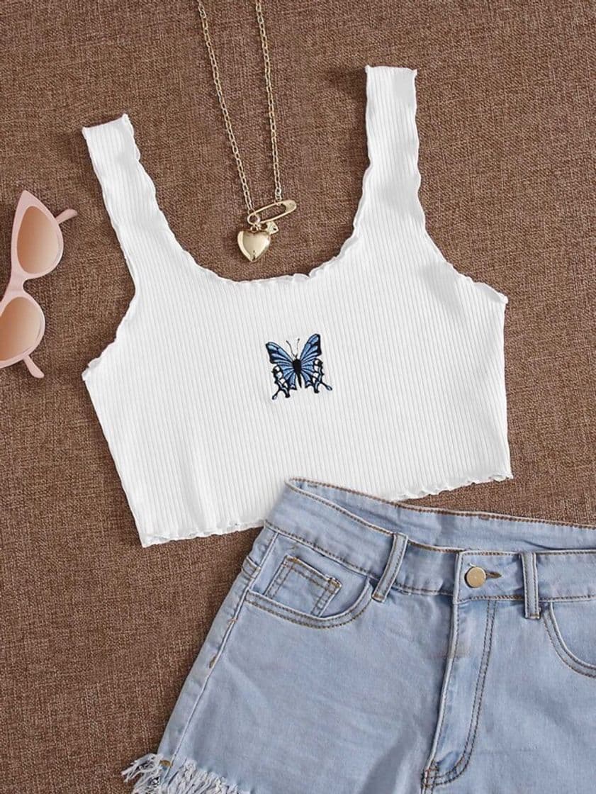 Fashion cropped borboleta 🦋 