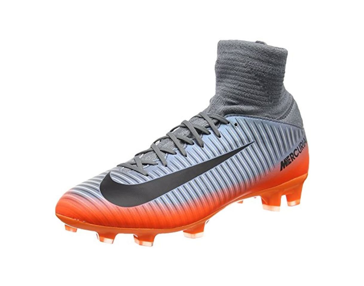 Moda Nike Mercurial Superfly V Cr7 FG, Zapatillas de Fútbol Unisex Niños, Gris