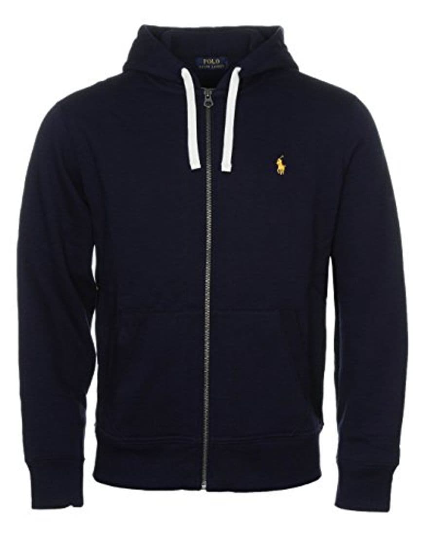 Fashion Ralph Lauren para Hombre Polo Classic Style Algodón Forro Polar Sudadera con Capucha Azul Azul Marino S