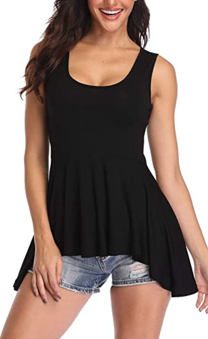 Fashion MISS MOLY Camisetas Mujer in Mangas Blusa Cami Camisas Camiseta Tops Peplum