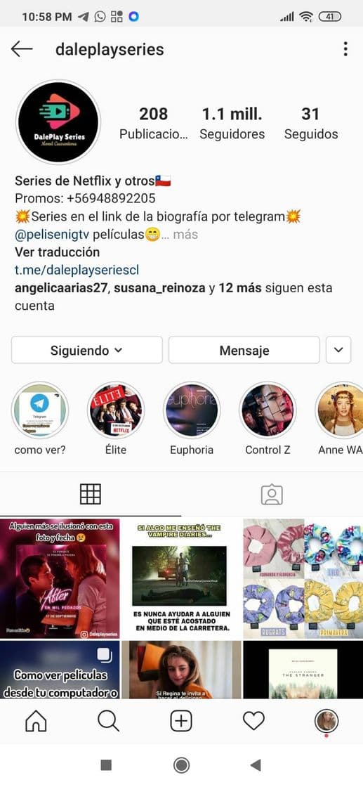 Moda Es uno de los mejores perfiles de Instagram para ver series