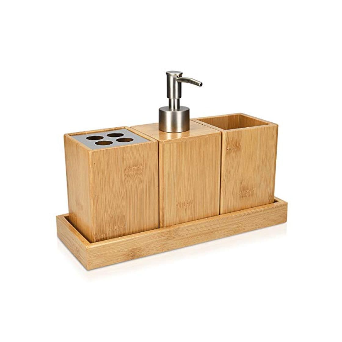 Producto Navaris Set de 4 Piezas para el baño de Madera