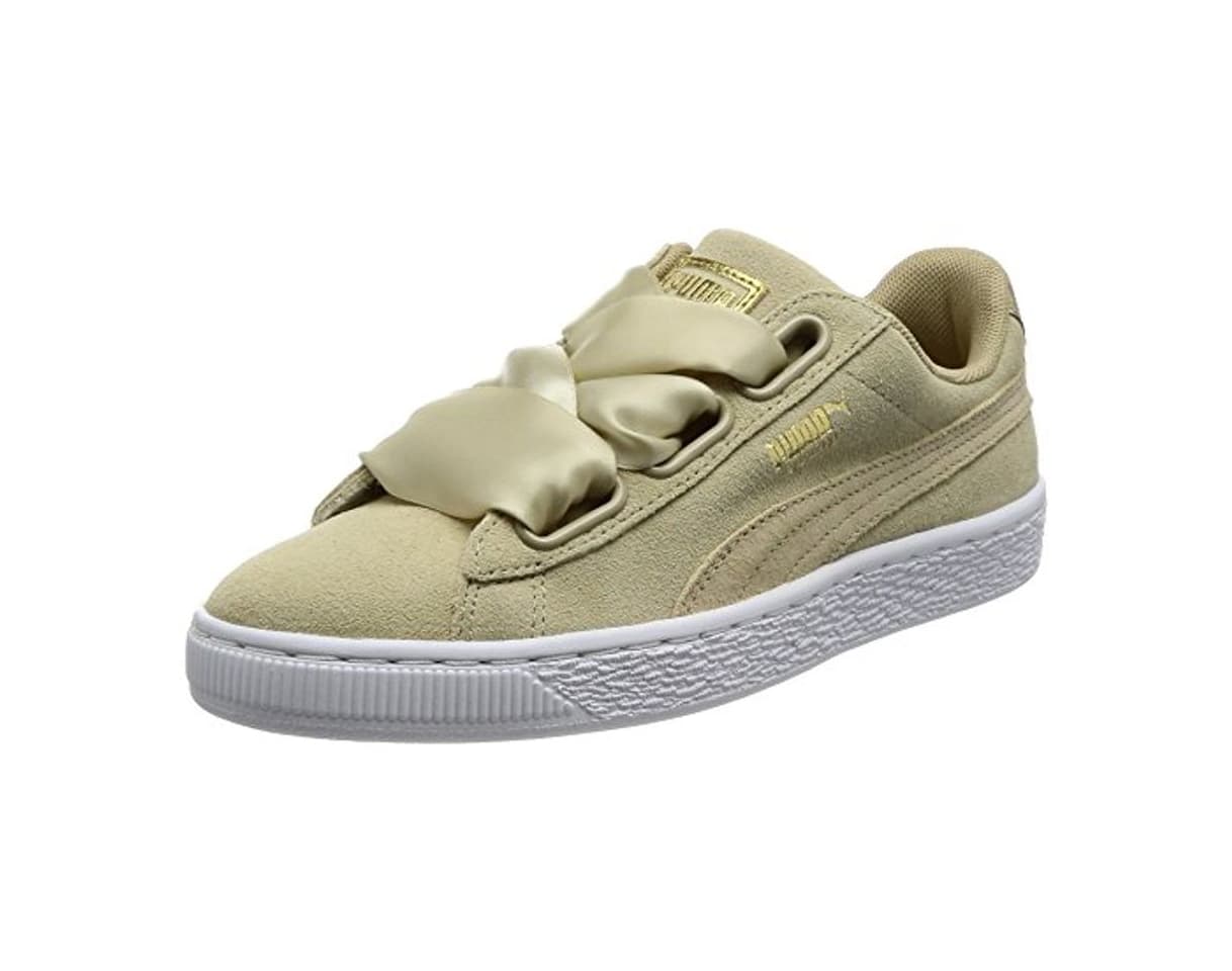 Moda Puma Suede Heart Safari, Zapatillas para Mujer, Beige