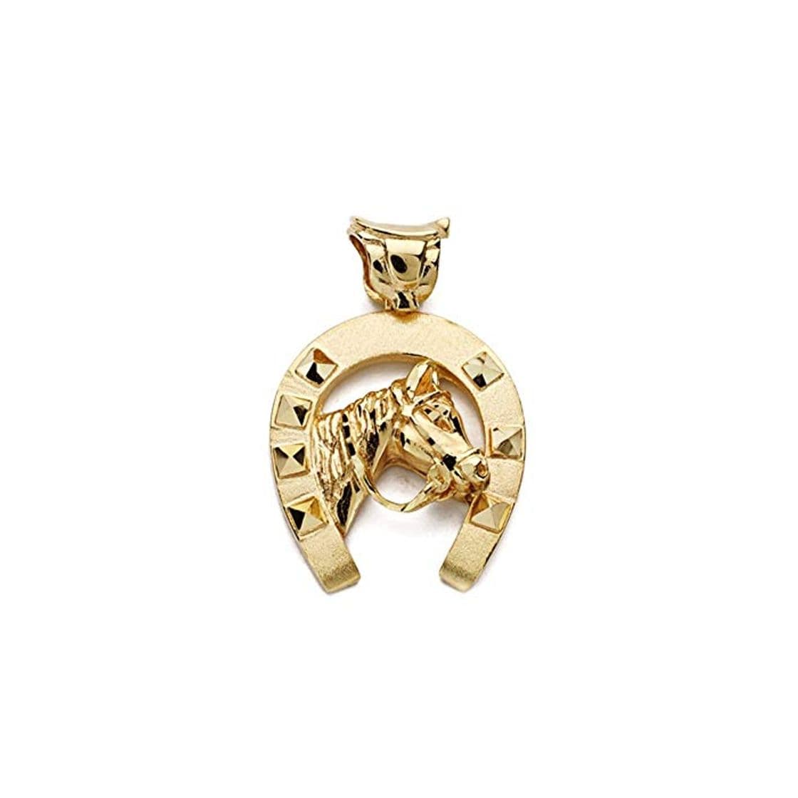 Moda Colgante Oro 18K Herradura 28mm