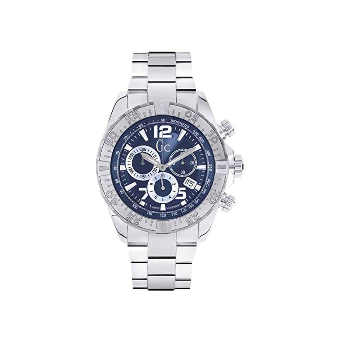 Moda Guess Collection Men's 45mm Chronograph Mineral Glass Quartz Date Watch Y02004G7