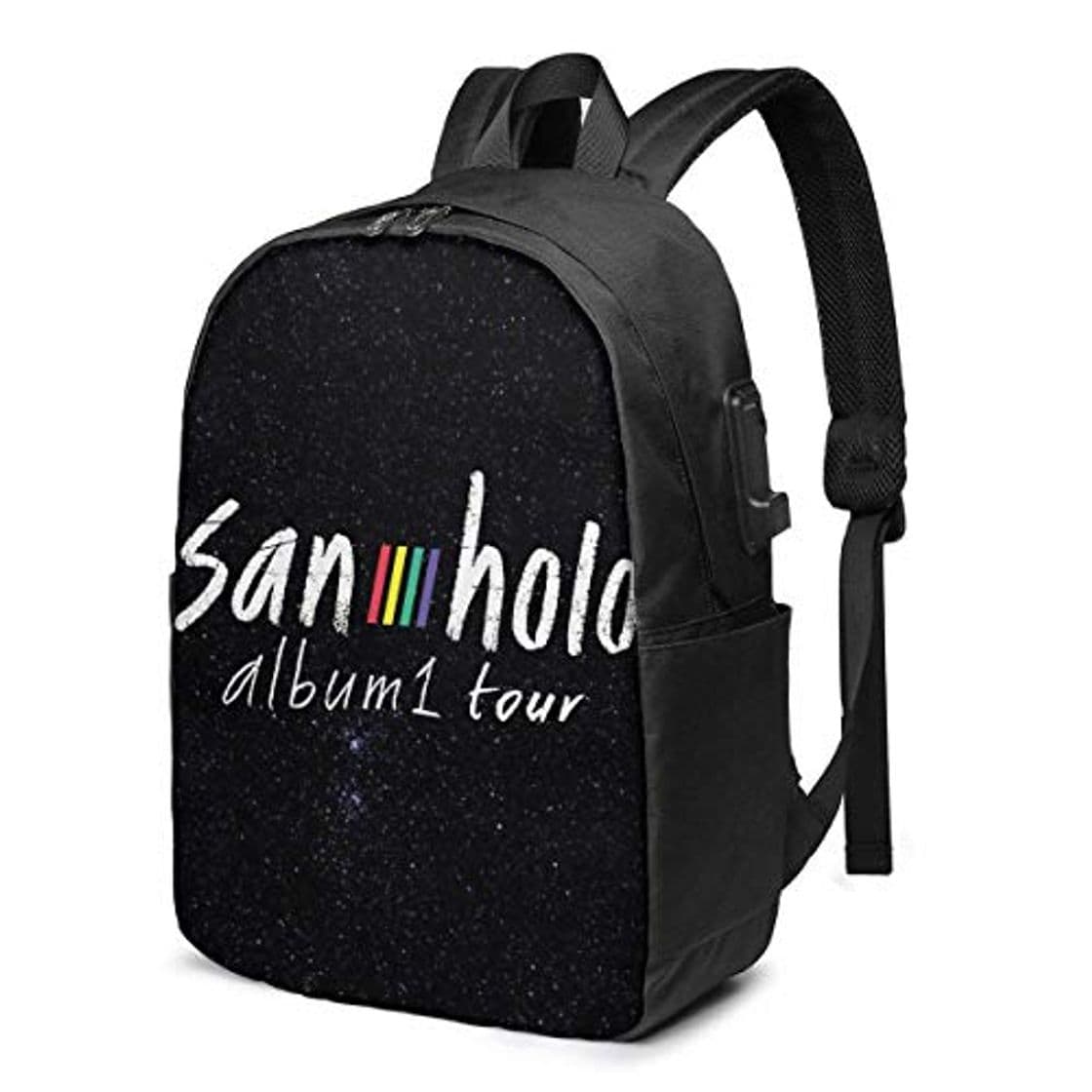 Moda PCYN San Holo Mochila para portátil con Estilo con Puerto USB y