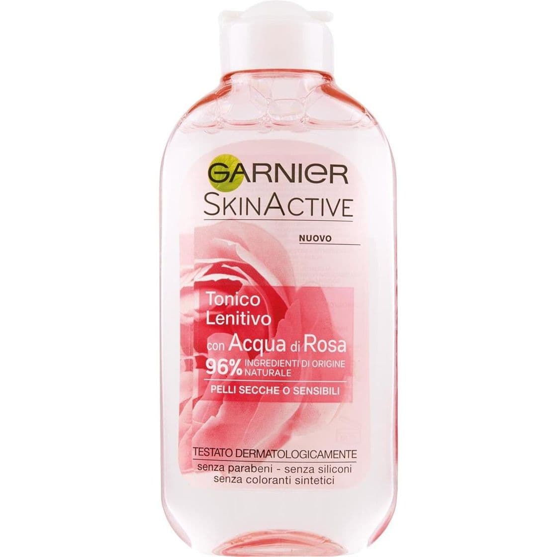 Belleza Garnier Skinactive tonico lenitivo con acqua di rosa