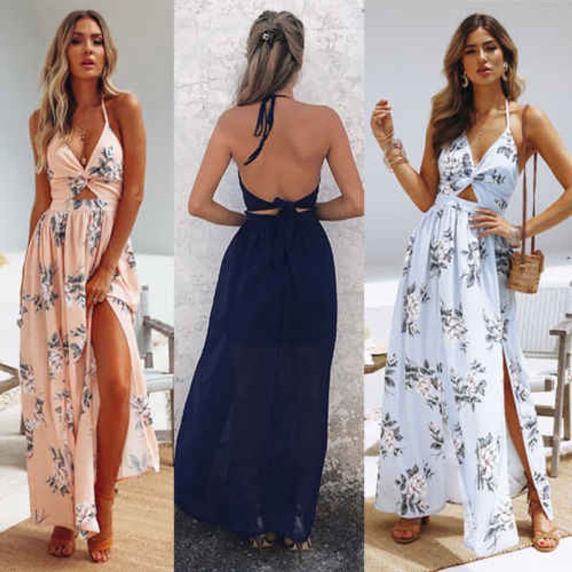 Producto Vestidos De Verano para Mujer Boho Correas De Espagueti De Encaje Sin