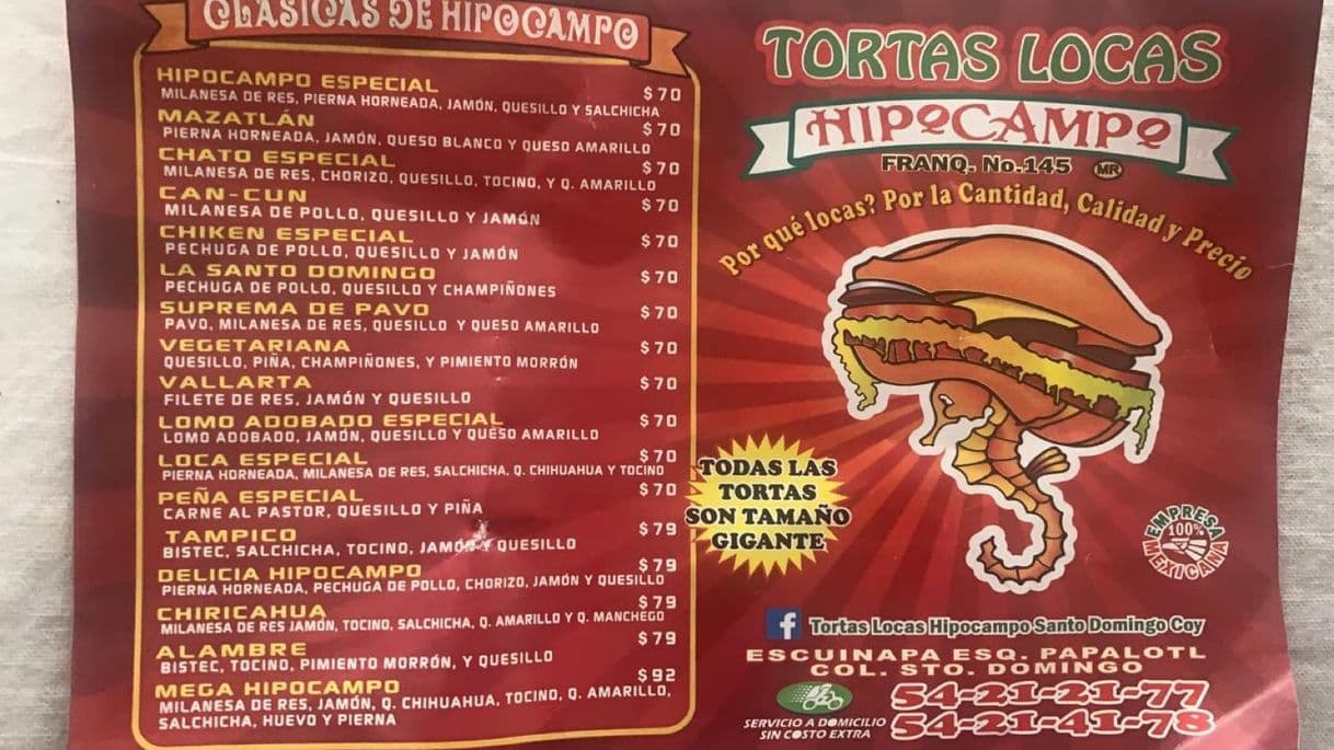 Restaurants Tortas hipocampo