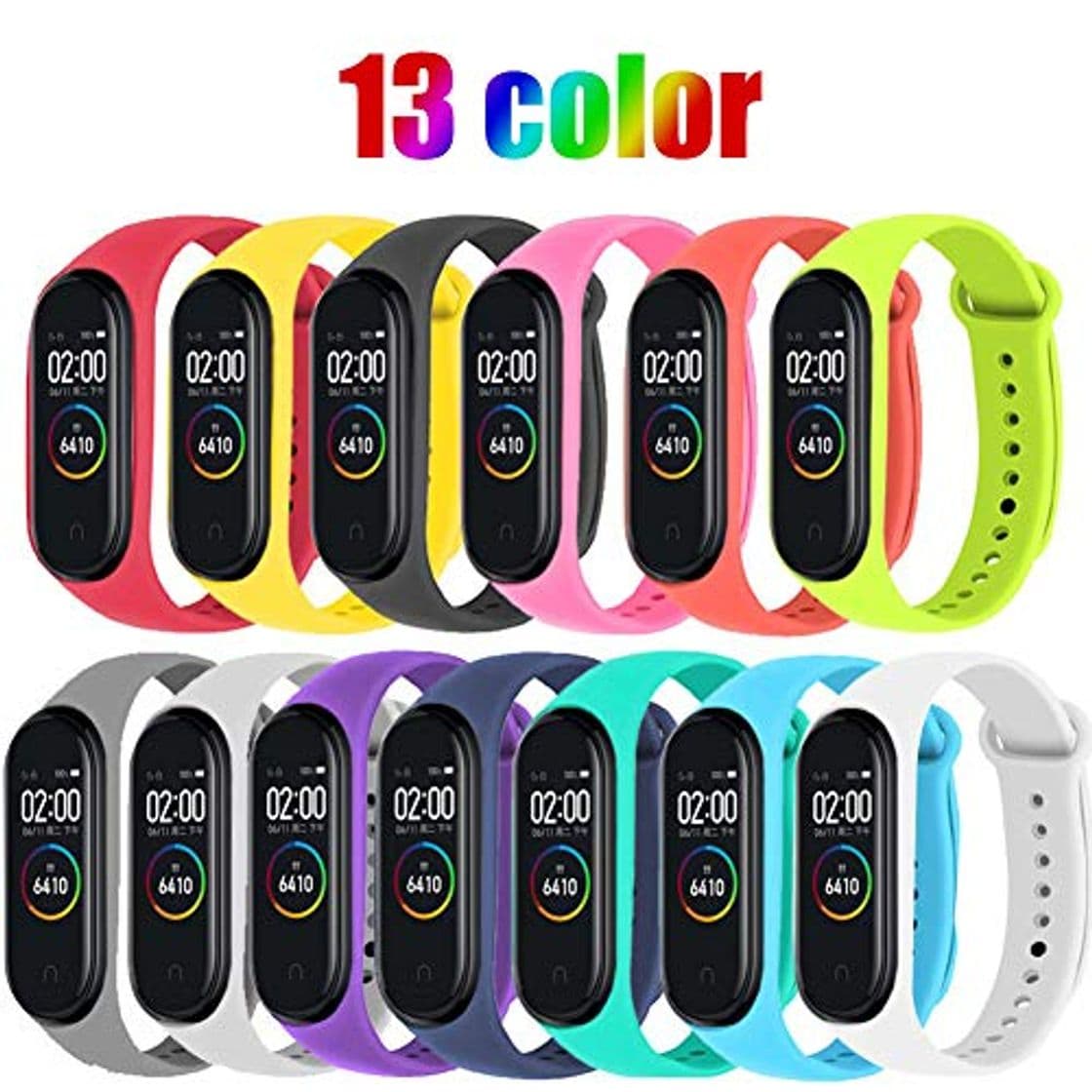 Product STN Compatible con Xiaomi Mi Band 4 Pulseras Banda, Correas de Repuesto