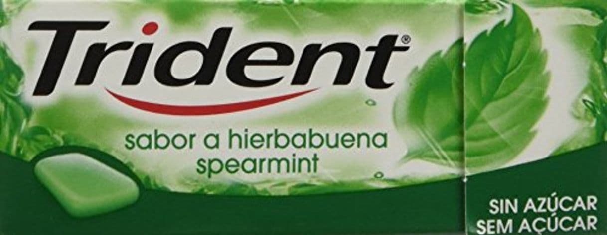 Producto Trident Chicle Sin Azucar Hierbabuena 60 Minutes 20 gr