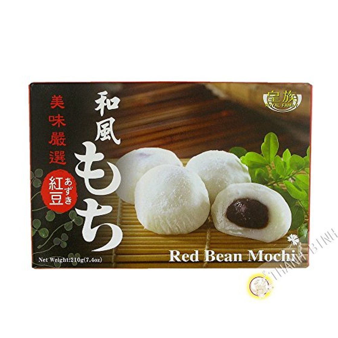 Product Mochi Dulce Japonés Sabor Judias Adzuki Rojos - Royal Family 6 Piezas