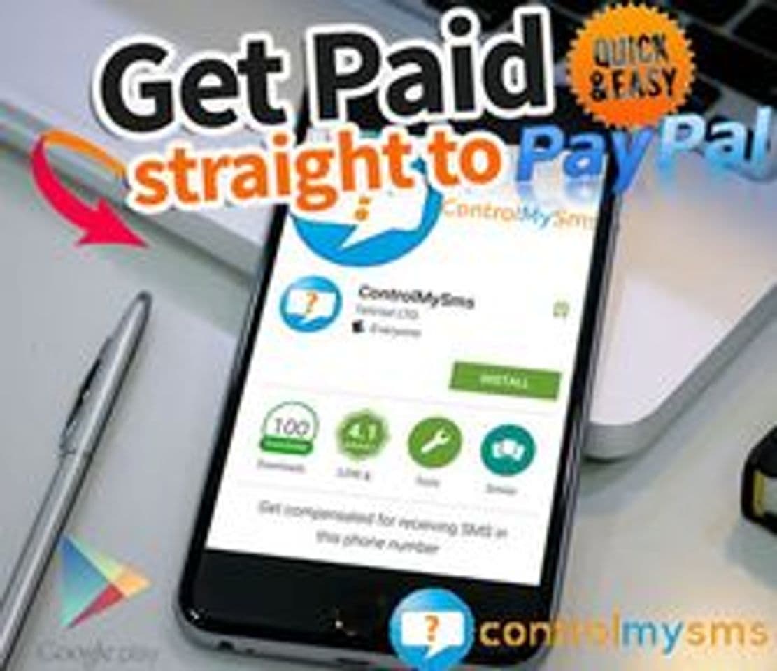 App Get paid for receiving SMS in your Android phone with ControlMySMS