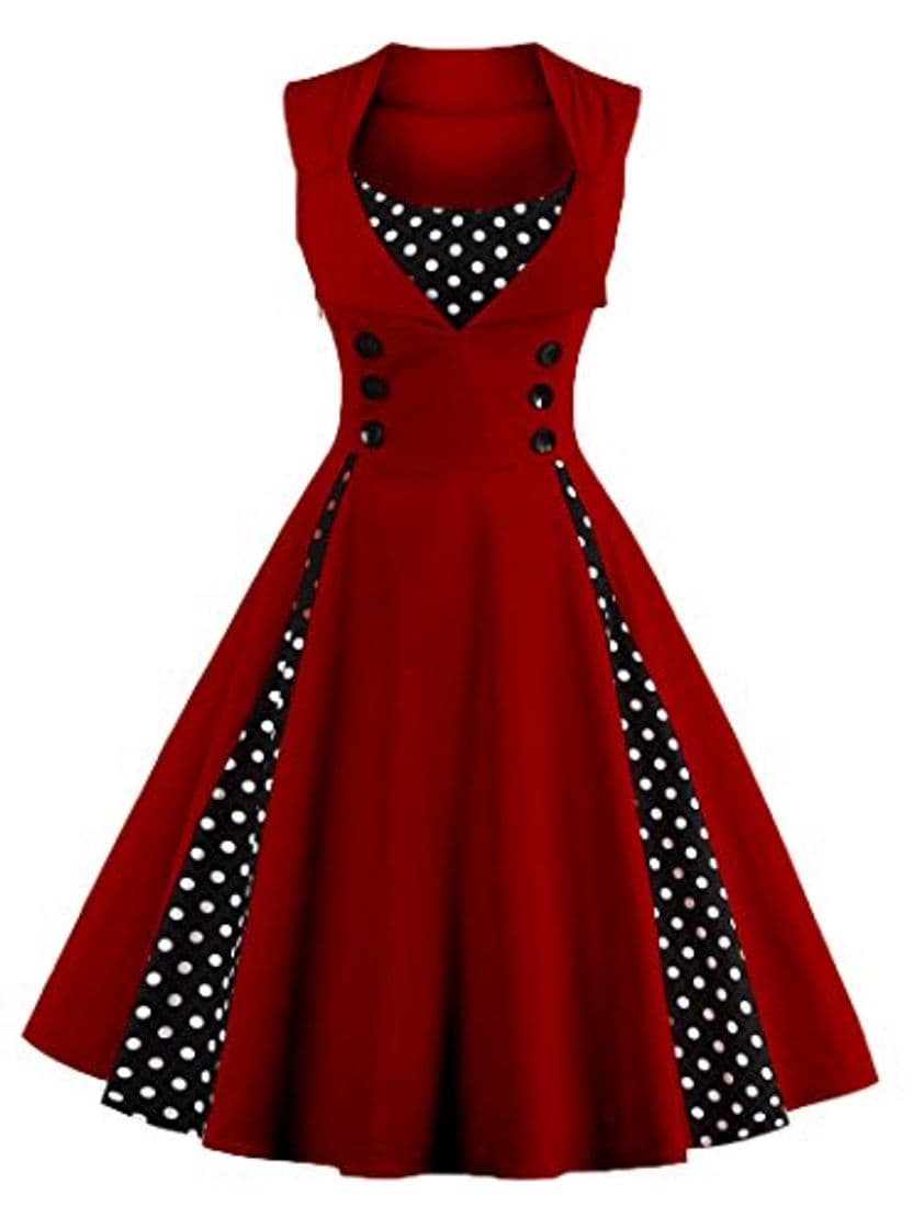 Fashion VERNASSA 50s Vestidos Vintage