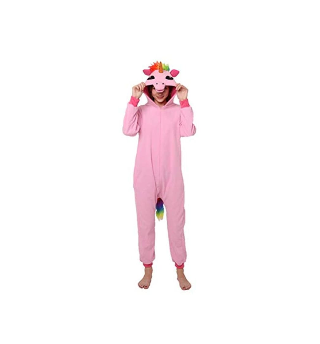 Moda Pijama para Animal Adultos Capucha Unicornio Ropa De Dormir Dibujos Animados Invierno