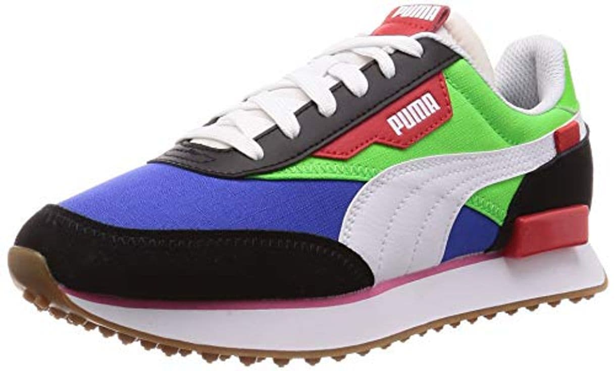 Moda Puma Future Rider Play ON W Calzado Black-Fluo Green-Dazzling Blue