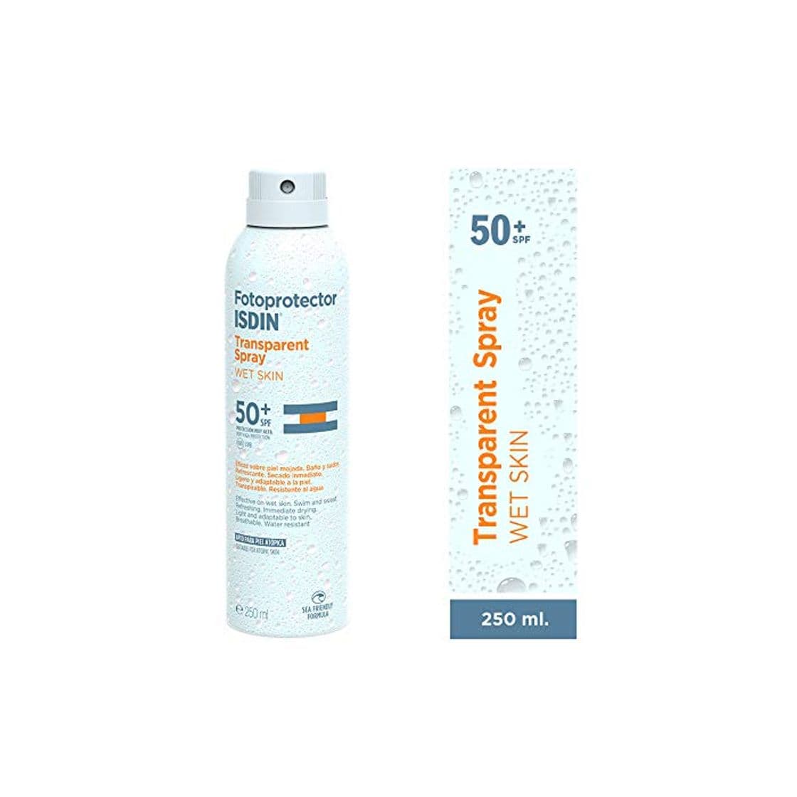 Belleza Fotoprotector ISDIN Transparent Spray WET SKIN SPF 50-250 ml