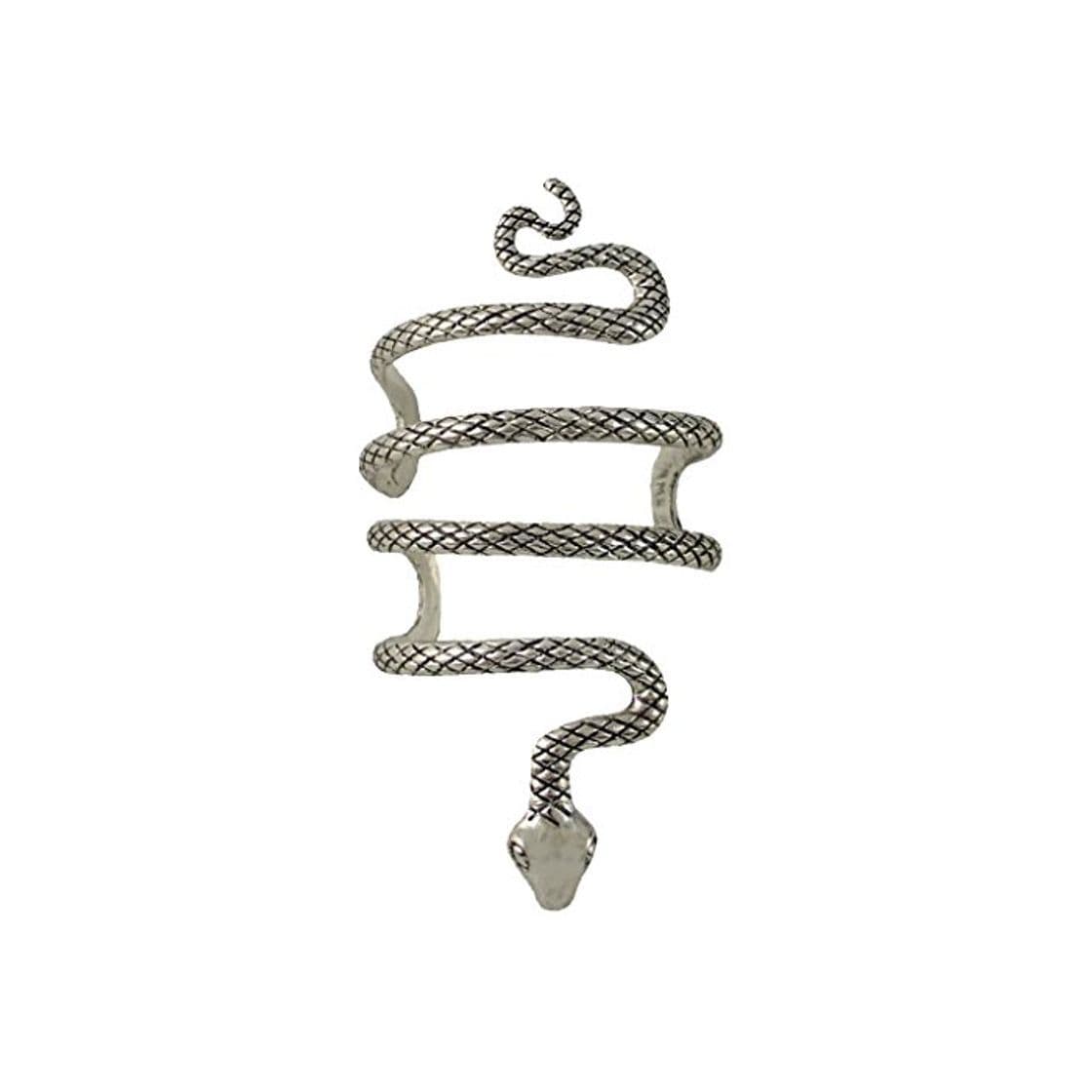 Producto Vintage Curvado Tallado Serpiente Abierto Brazalete De Plata Cuff Punk Pulsera Gracioso Scary Novedad Joyería De Moda para Hombres Mujeres