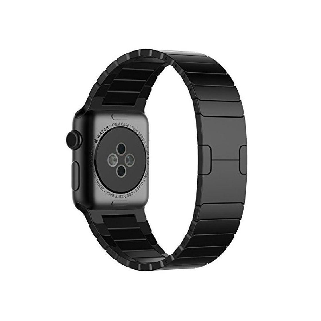 Electrónica Pinhen Apple Watch Correa Acero Inoxidable Pulsera con Cierre de Mariposa Reemplazo