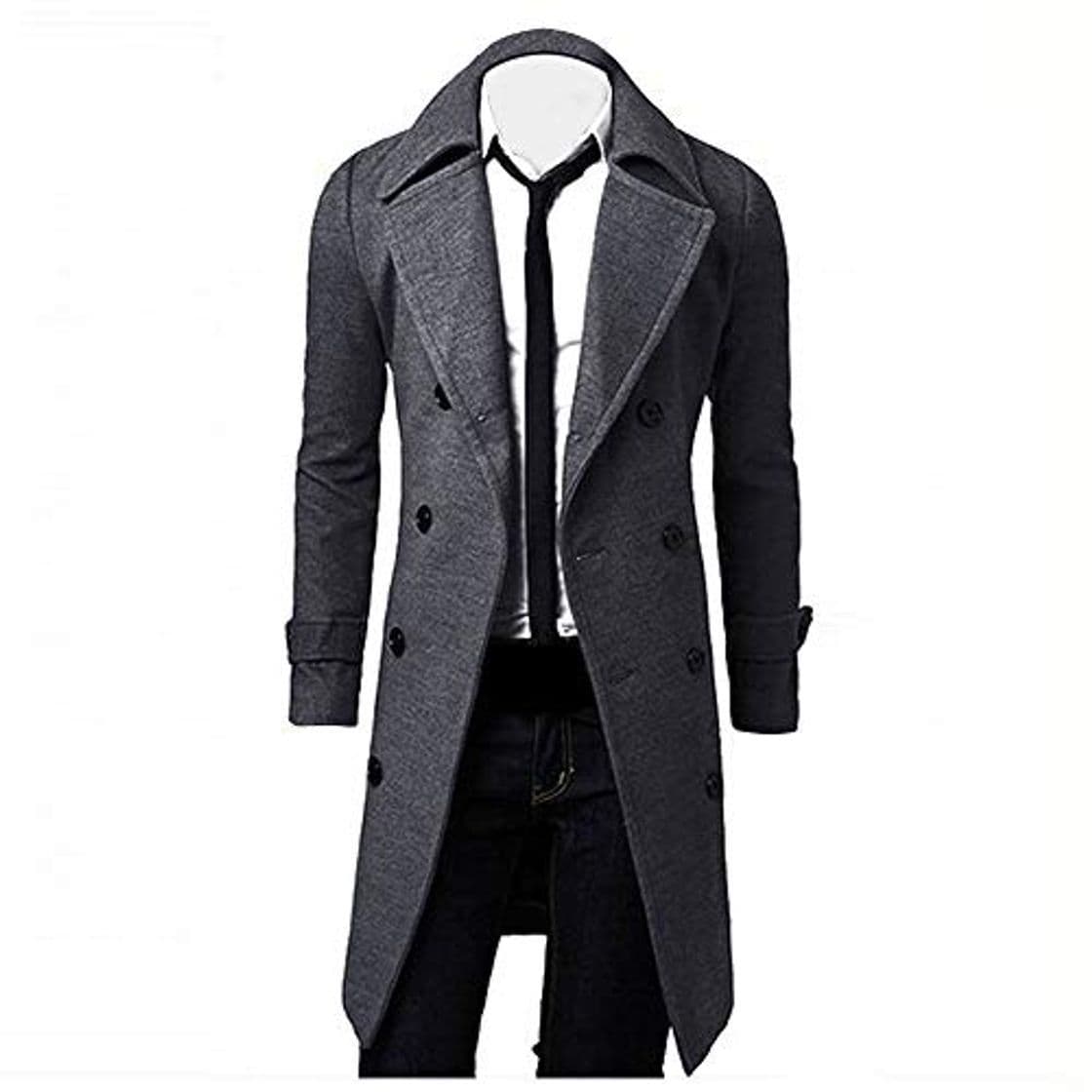 Product Hombre Invierno Abrigo,JiaMeng Chaqueta para Hombre,Ligero Chaqueta Abajo Cálido Trinchera de Invierno