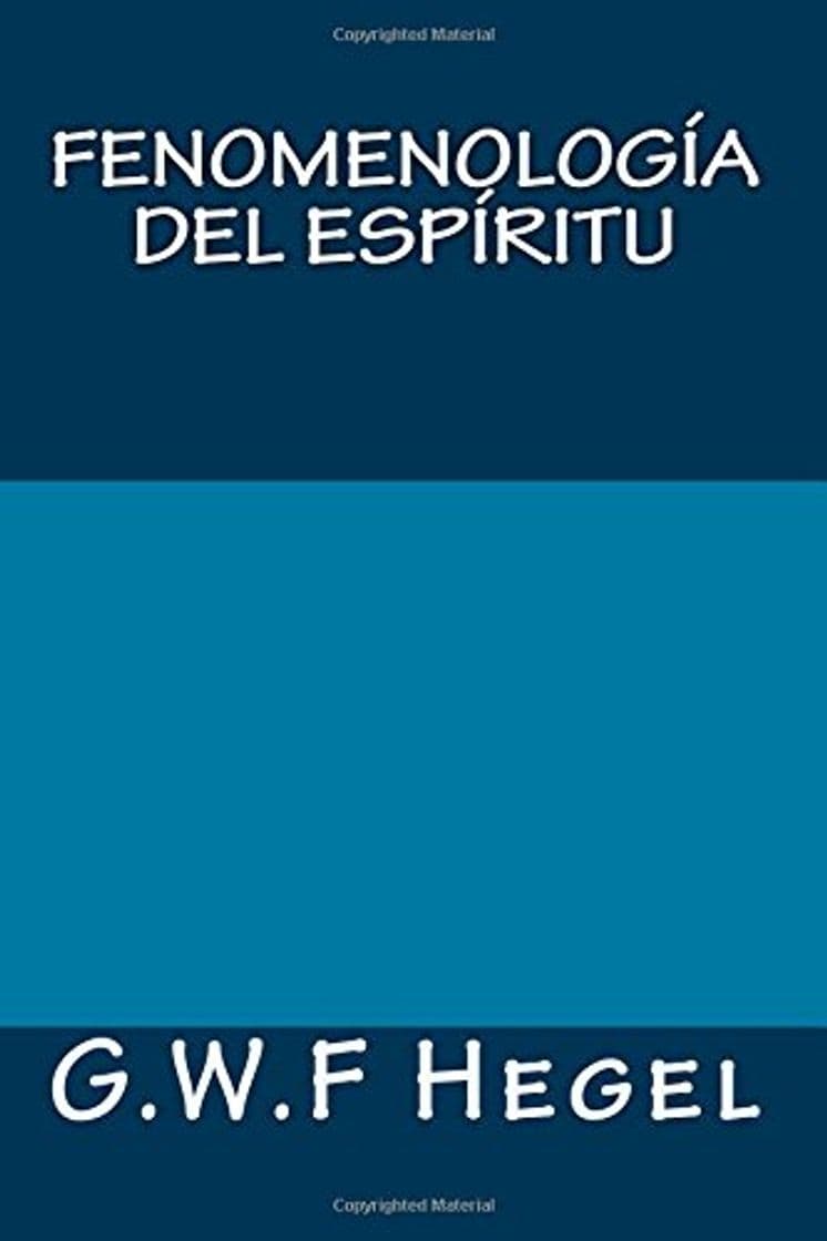 Libro Fenomenologia del espiritu