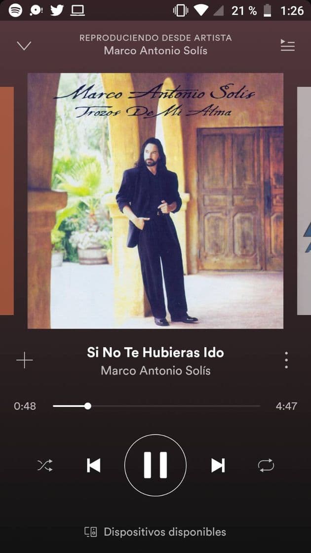 Canción Si No Te Hubieras Ido