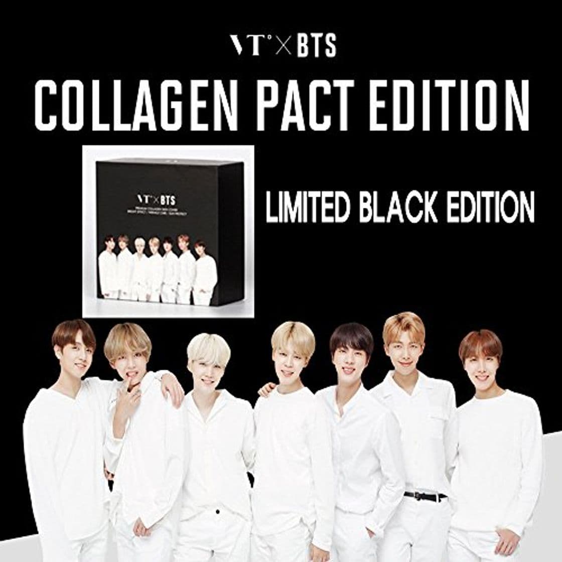 Product Korean Cosmetics_VT x BTS Collagen Pact Black BTS edition_11g no