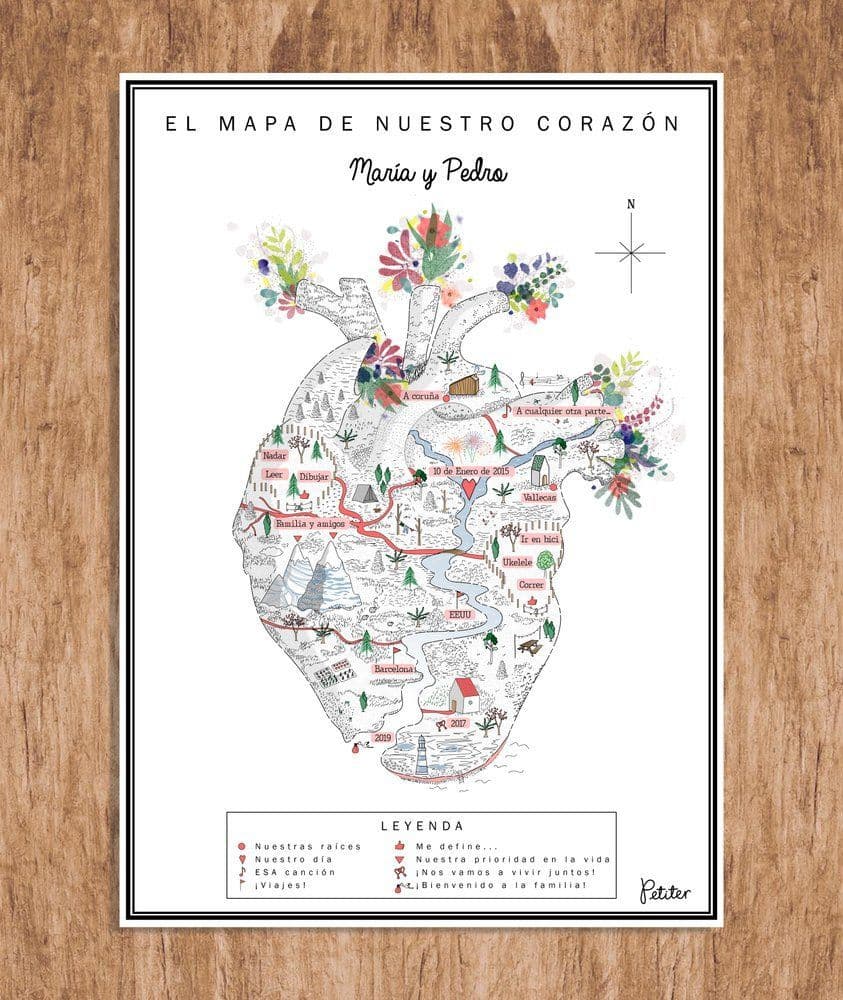 Fashion Ilustración- El mapa de nuestro corazón 