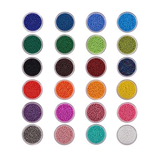 Producto PandaHall Elite Cuentas de Colores Perlas de Vidrio Perlas de Mini Cuentas