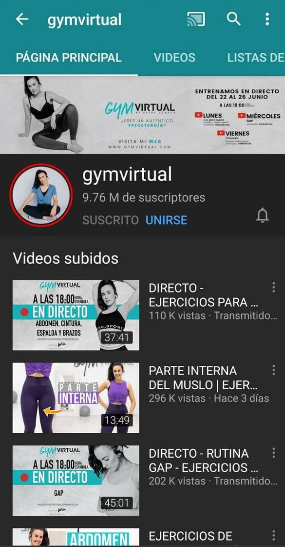 Moda Es un canal de YouTube de ejercicios que súper recomiendo.