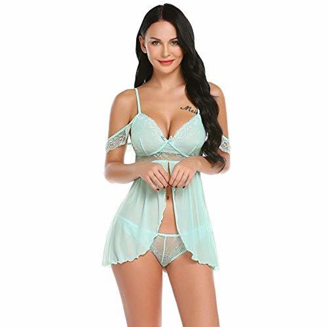 Producto FONXOS Conjunto Sexy Conjuntos De Lencería Encaje Lencería Sexy para Mujeres Encaje