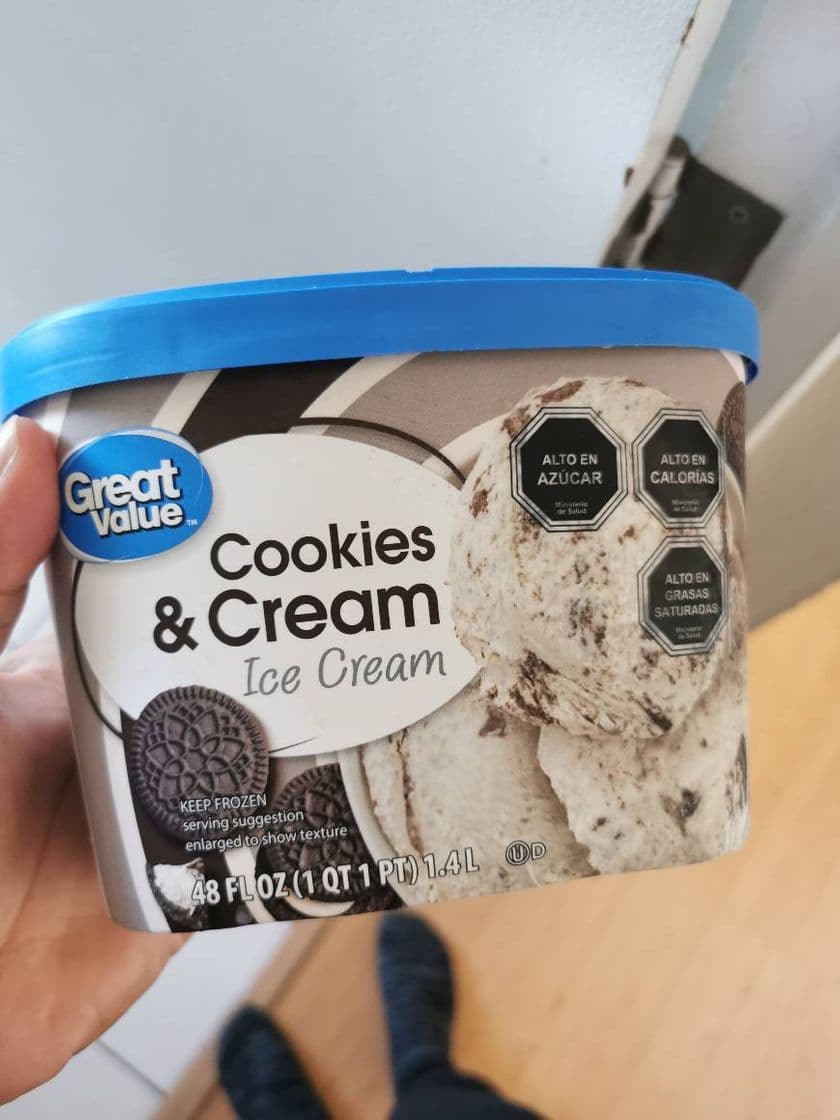 Fashion Great Value Cookies & Cream Ice Cream, 48 fl oz - Walmart.com ...