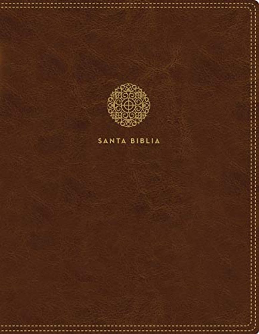 Book Santa Biblia/ Holy Bible: Reina Valera 1960, Edición Para Notas, Café, Leathersoft, Letra Roja