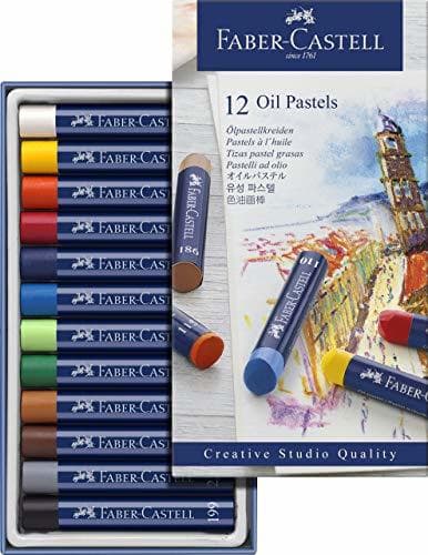 Producto Faber-Castell 127012 - Estuche de cartón con 12 pasteles de aceite