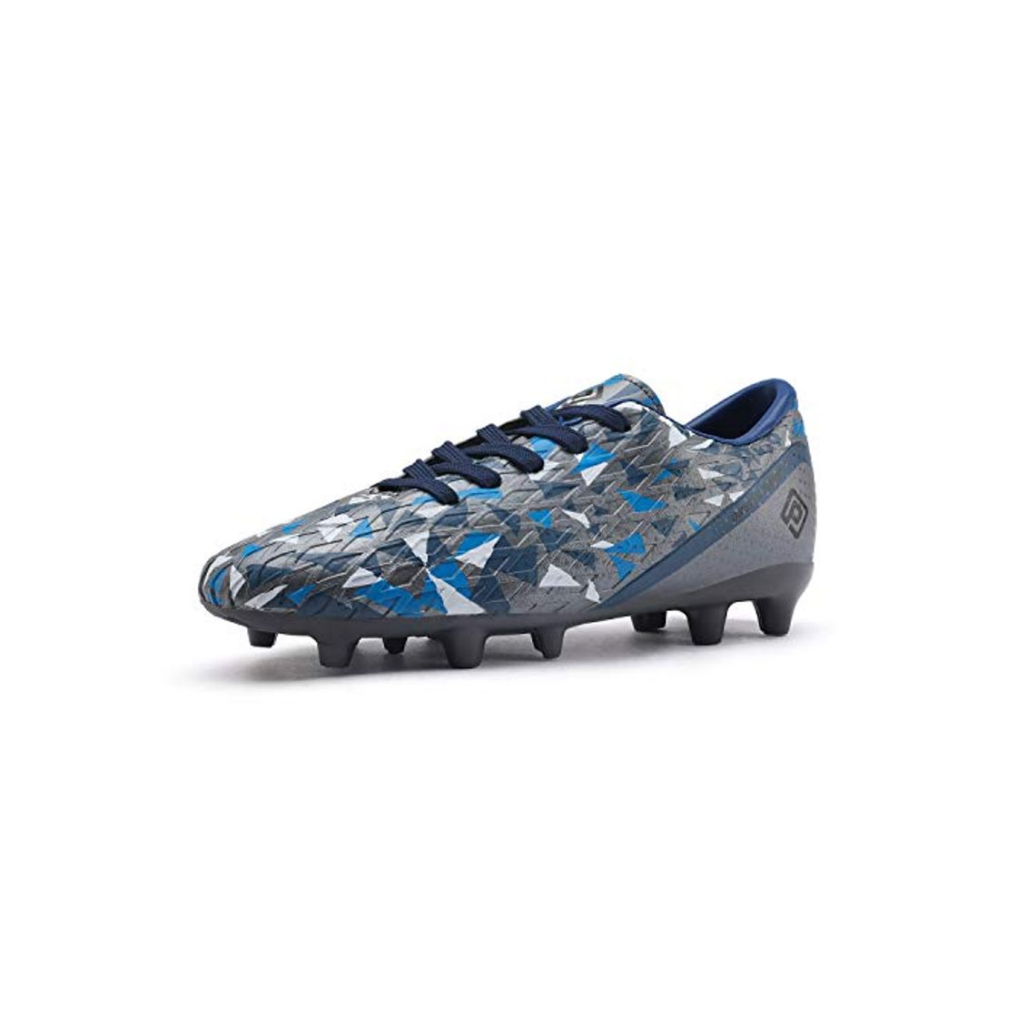 Moda Dream Pairs HZ19003K Zapatillas de Fútbol para Unisex Niños Gris Oscuro Azul