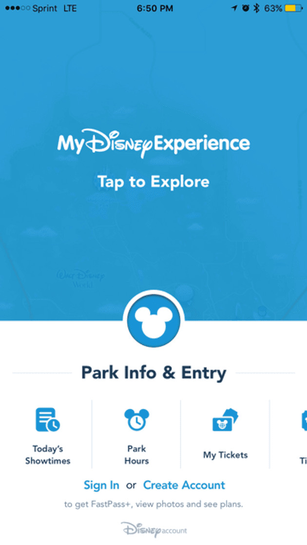 App My Disney Expirience