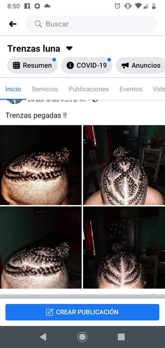 Fashion Trenzas pegadas 