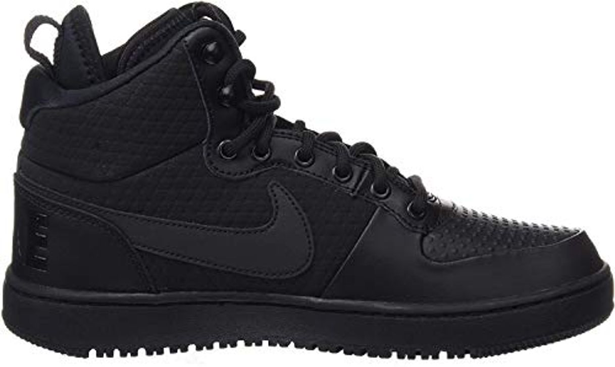 Fashion Nike Court Borough Mid Winter, Zapatillas Altas para Hombre, Negro