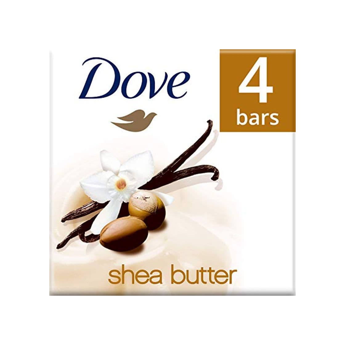 Product Dove jabón de baño exfoliante con karité y vainilla 4 x 100g