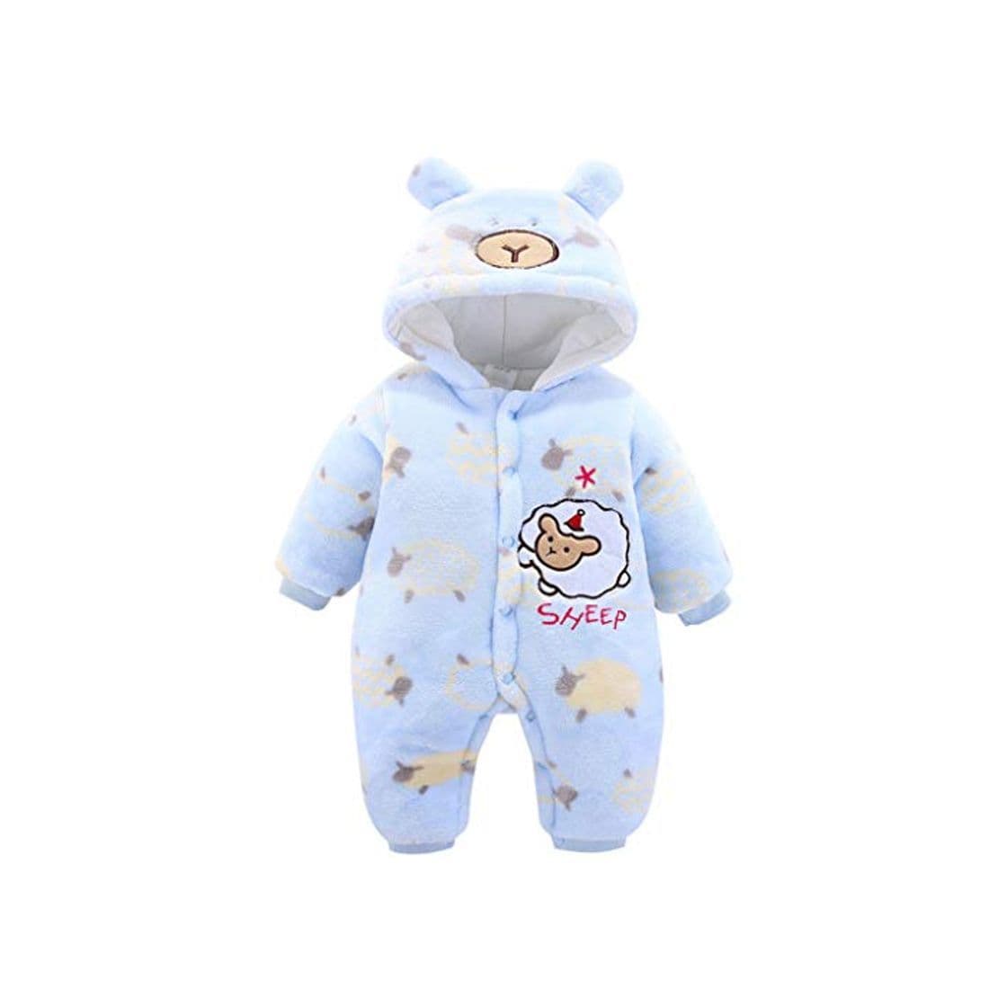 Producto Bebé Capucha Mono Franela Invierno Mameluco Infantil NiñOs NiñA Oveja Dibujos Animados