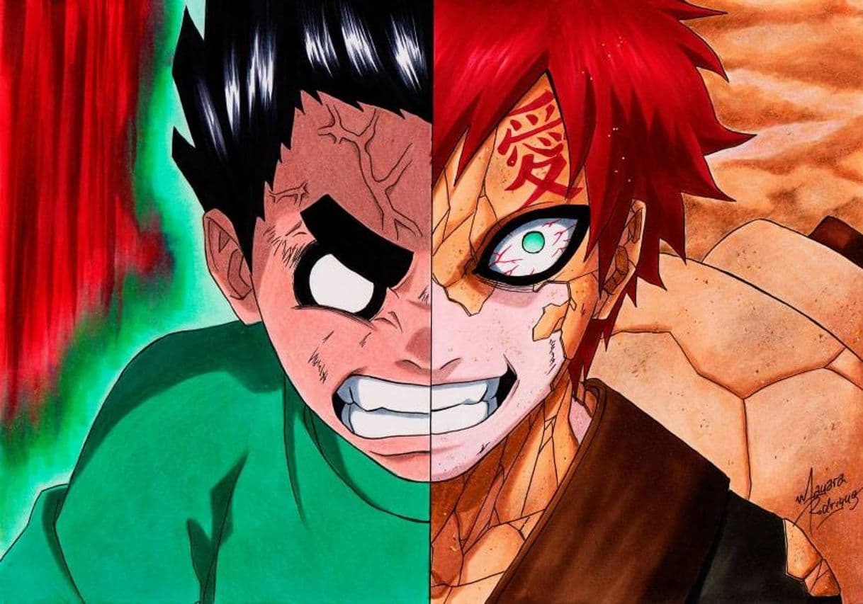 Moda Rock Lee vs Gaara (Español latino)