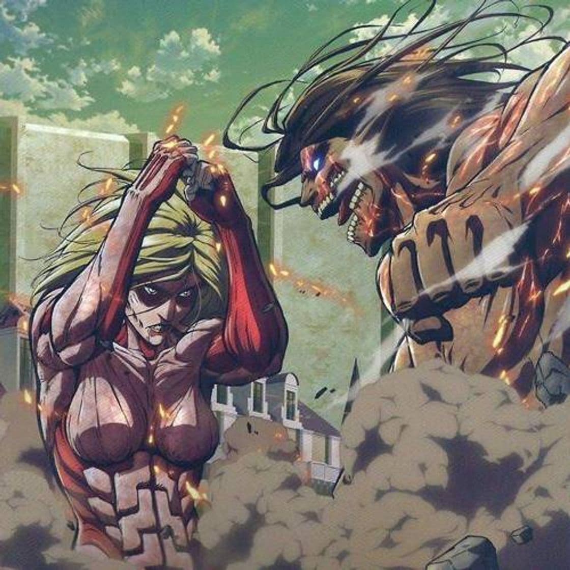 Moda Eren vs Titan Hembra (Parte 1 / Sub español) 