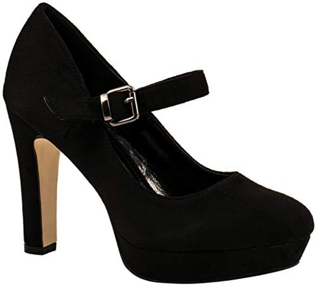 Producto Elara Zapatos de Tacón con Correa Mujer Chunkyrayan Negro E22317