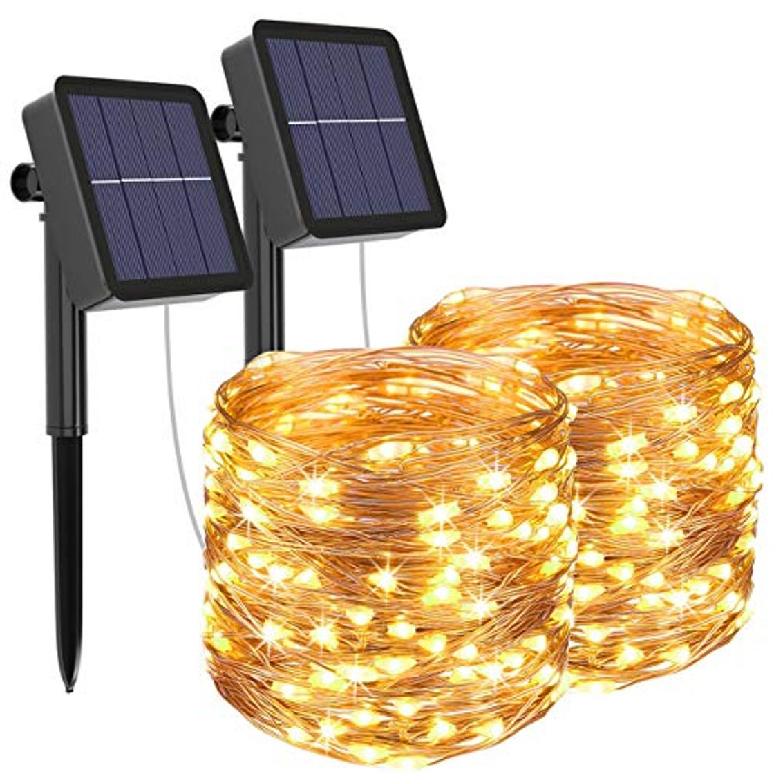 Place [2 Pack] Guirnaldas Luces Exterior Solar