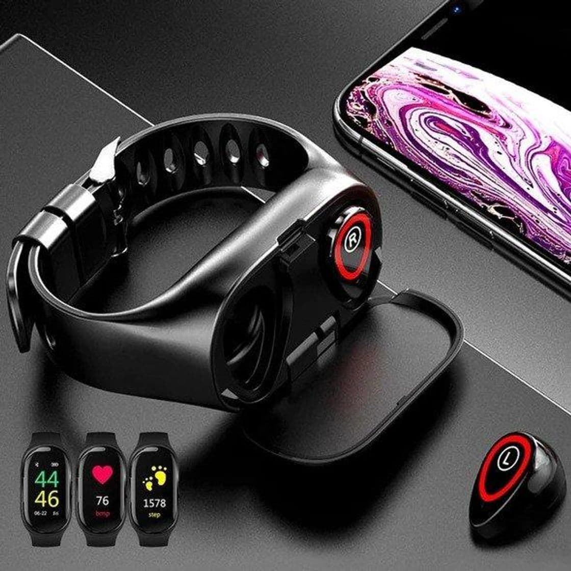 Product Smart Watch with Bluetooth Earphone