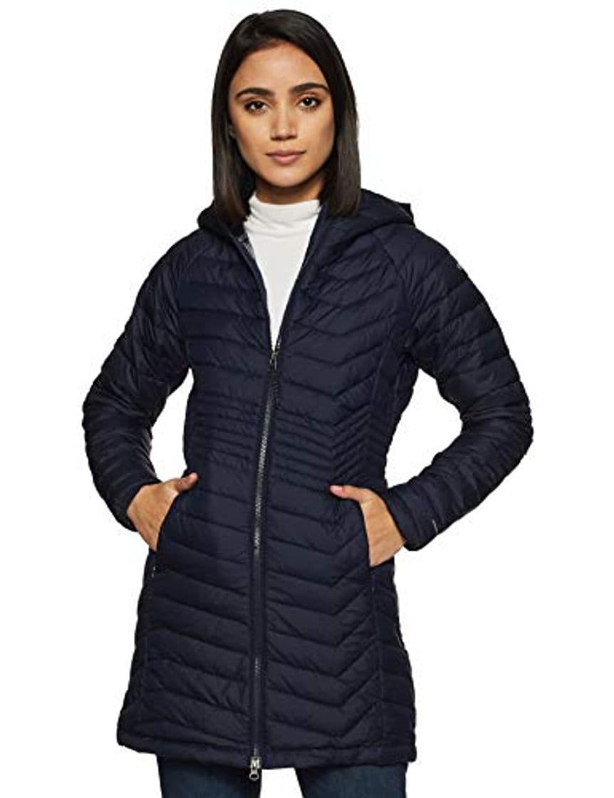 Fashion Columbia Powder Lite, Chaqueta de longitud media, Mujer, Azul oscuro