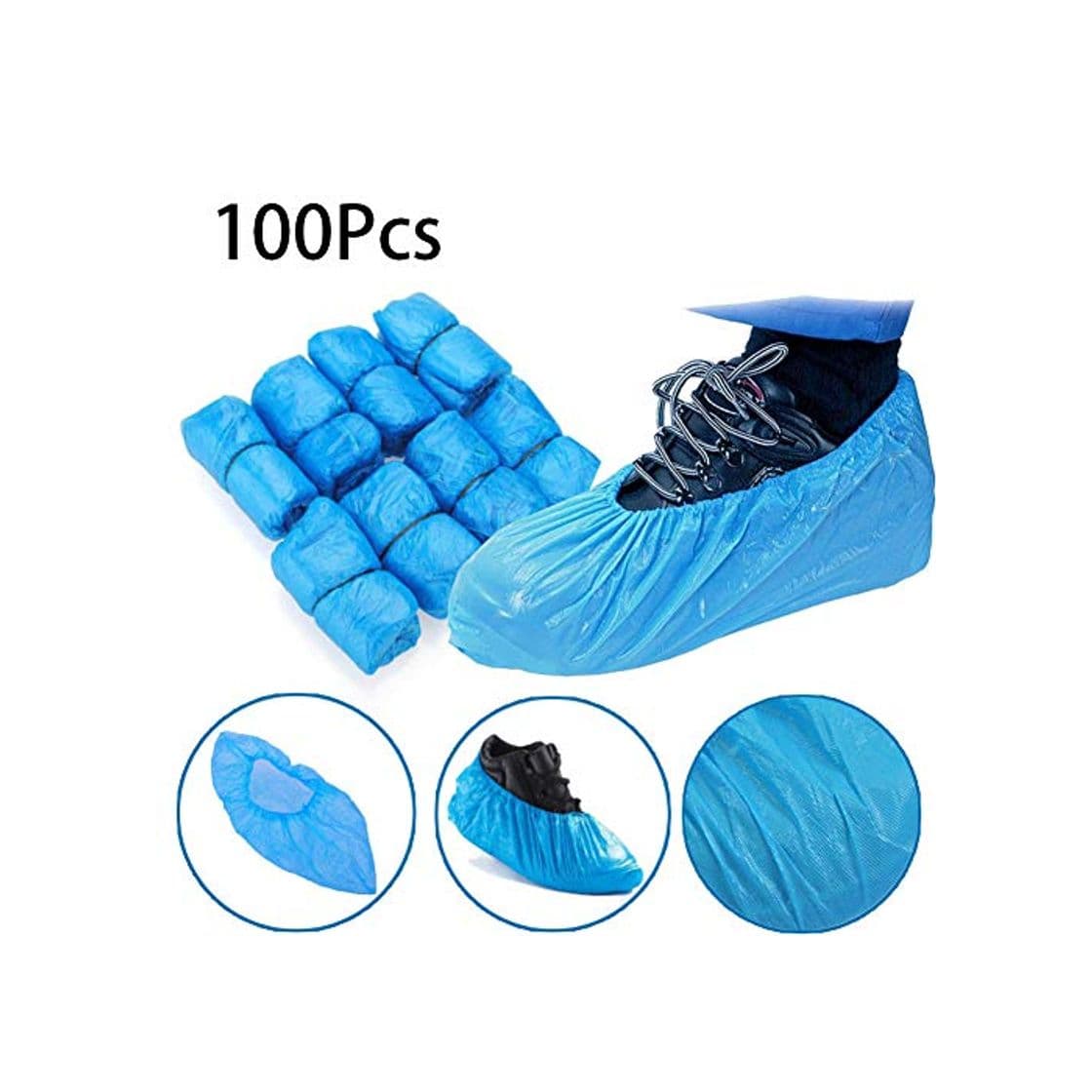 Product 100 Piezas Cubiertas De Zapatos Desechables/Cubrezapatos Antideslizantes/Cubiertas de Zapatos Impermeables Desechables Cubrezapatos