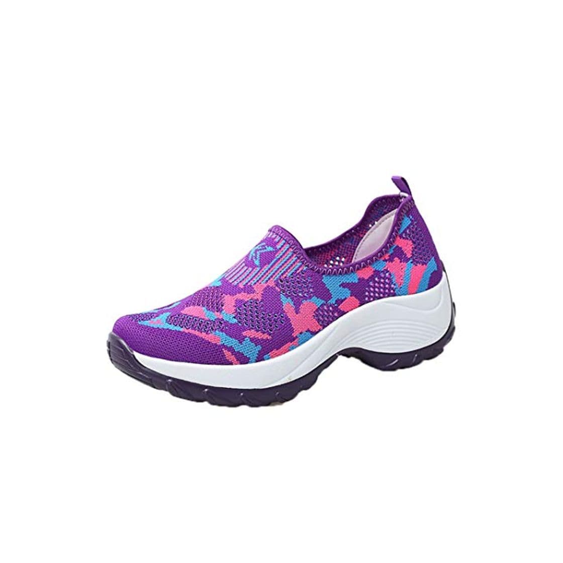 Moda Zapatos Deportivos Zapatillas De Mujer Plataforma Cuñas Zapatos Confort Transpirable Casual Correr Caminar Conducir Pisos para Damas