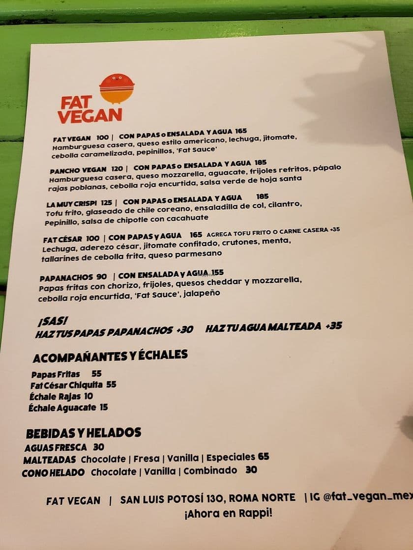 Restaurantes Fat Vegan